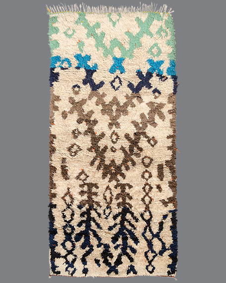 Vintage Moroccan Aït Bou Ichaouen Carpet TS43