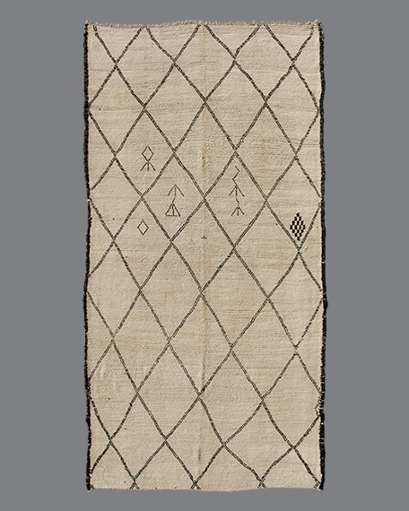 Vintage Moroccan Beni Ouarain Carpet BO_110