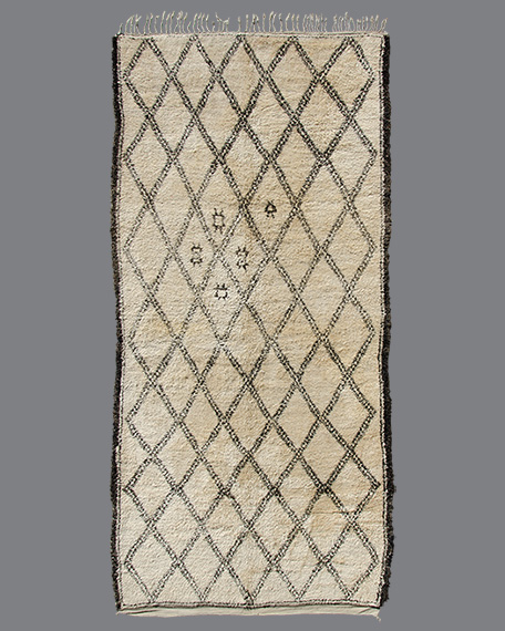Vintage Moroccan Beni Ouarain Carpet BO_117
