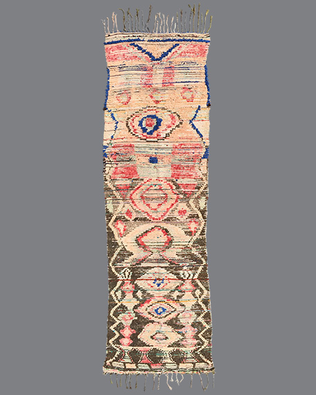 Vintage Moroccan Boucherouite Carpet BU08