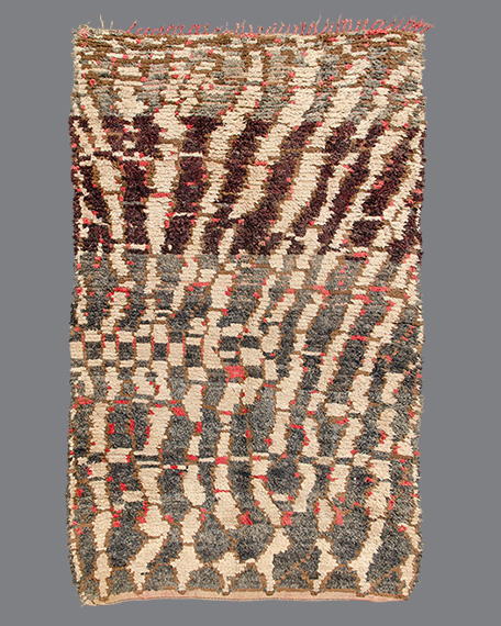 Vintage Moroccan Aït Bou Ichaouen Carpet TS61