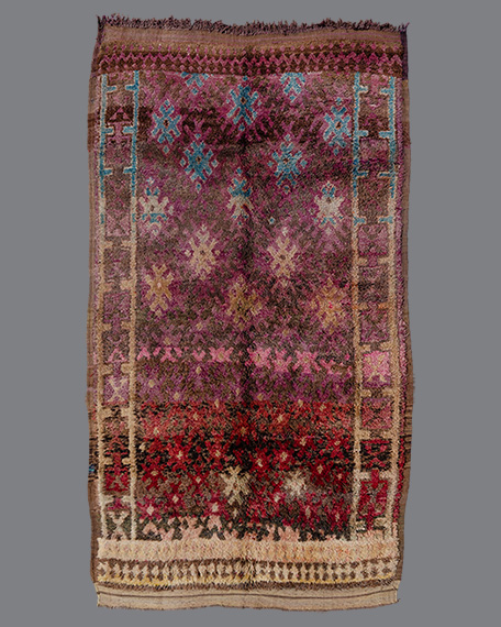 Vintage Moroccan Aït Bou Ichaouen Carpet TS68