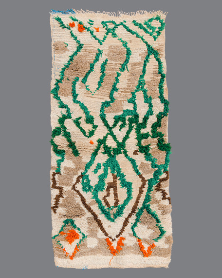 Vintage Moroccan Aït Bou Ichaouen Carpet TS75