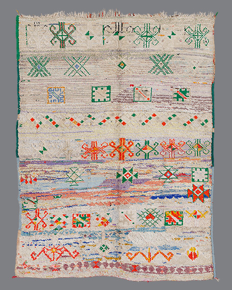 Vintage Moroccan Boucherouite Carpet BU20