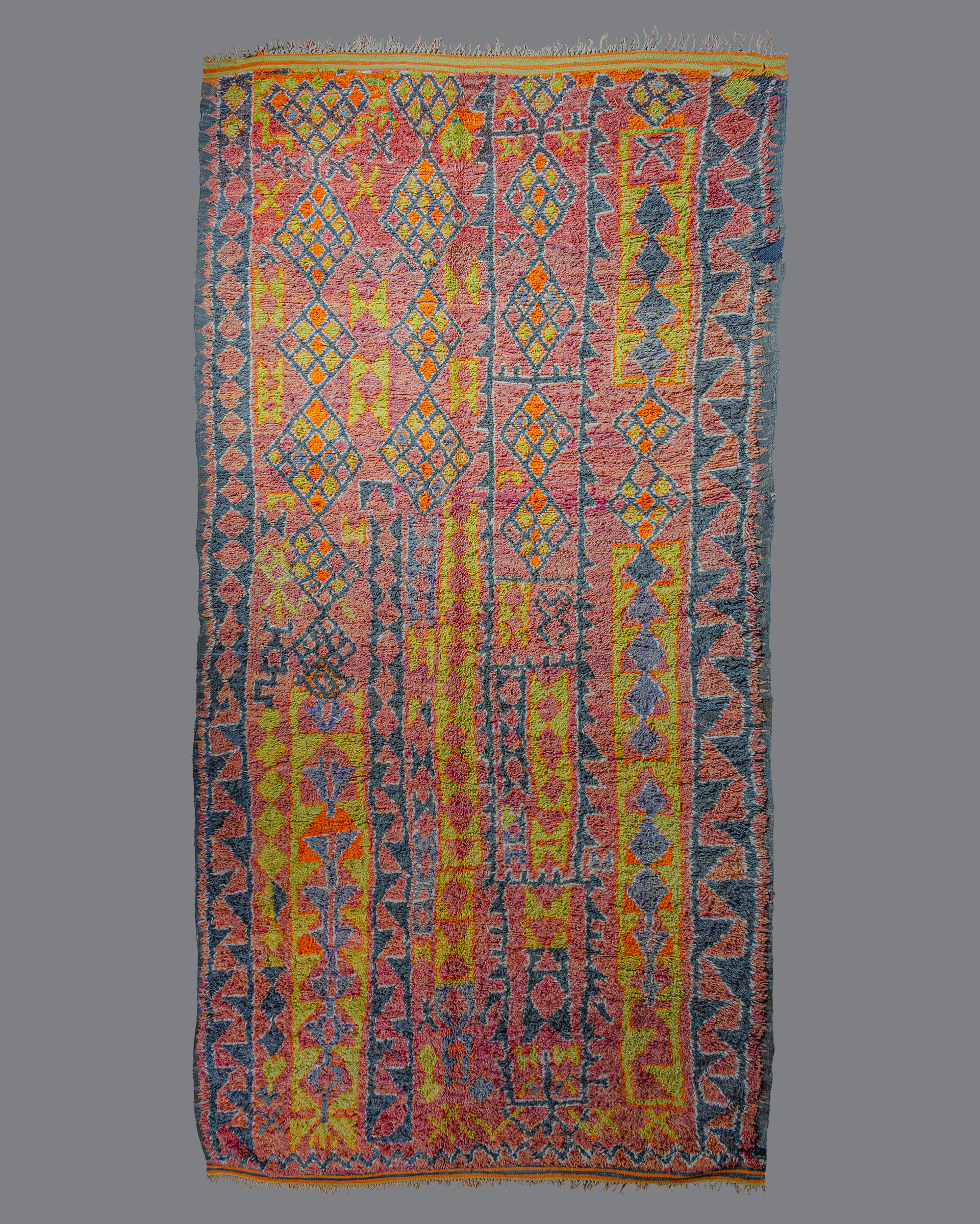 Vintage Moroccan Aït Bou Ichaouen Carpet TS_100