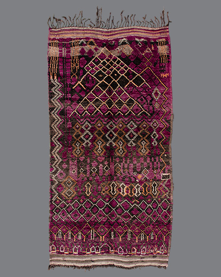 Vintage Moroccan Aït Bou Ichaouen Carpet TS77