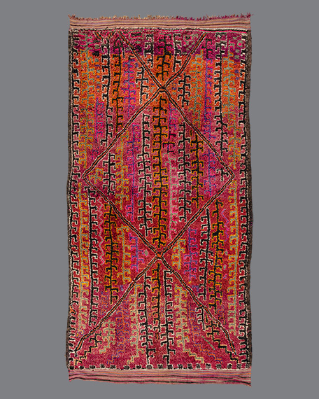 Vintage Moroccan Aït Bou Ichaouen Carpet TS78
