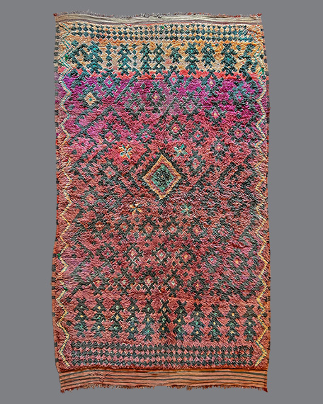 Vintage Moroccan Aït Bou Ichaouen Carpet TS87