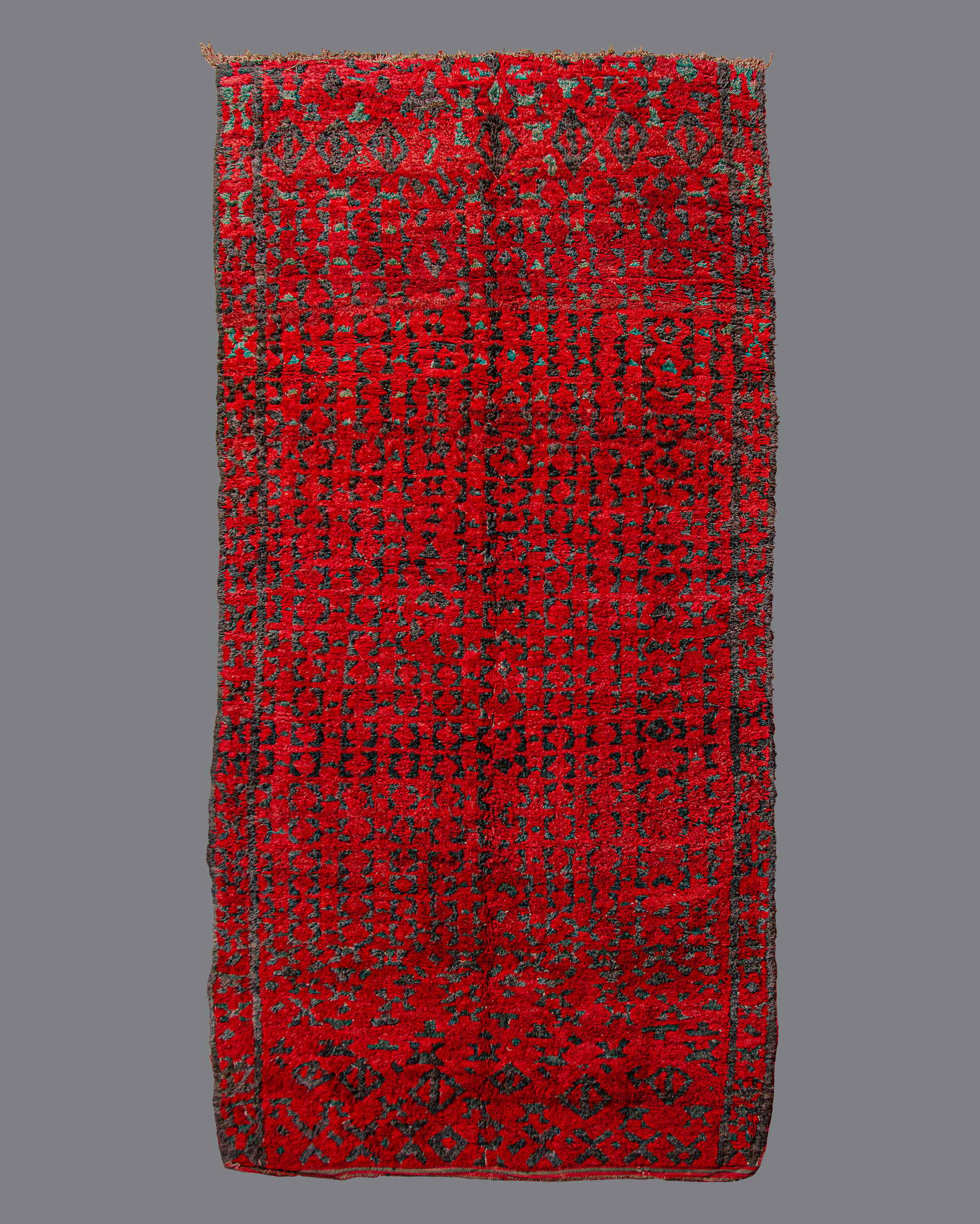 Vintage Moroccan Aït Bou Ichaouen Carpet TS96