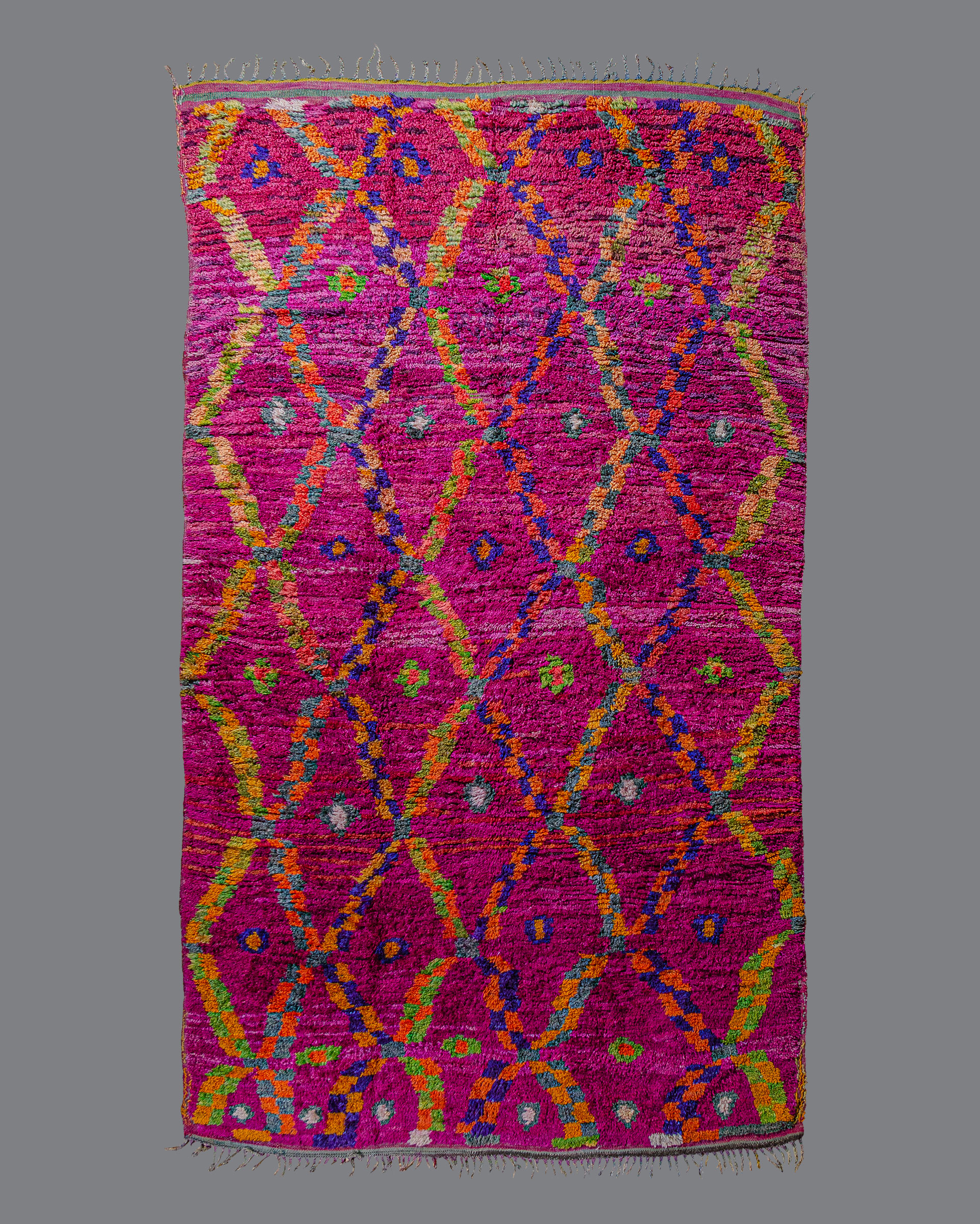 Vintage Moroccan Aït Bou Ichaouen Carpet TS97
