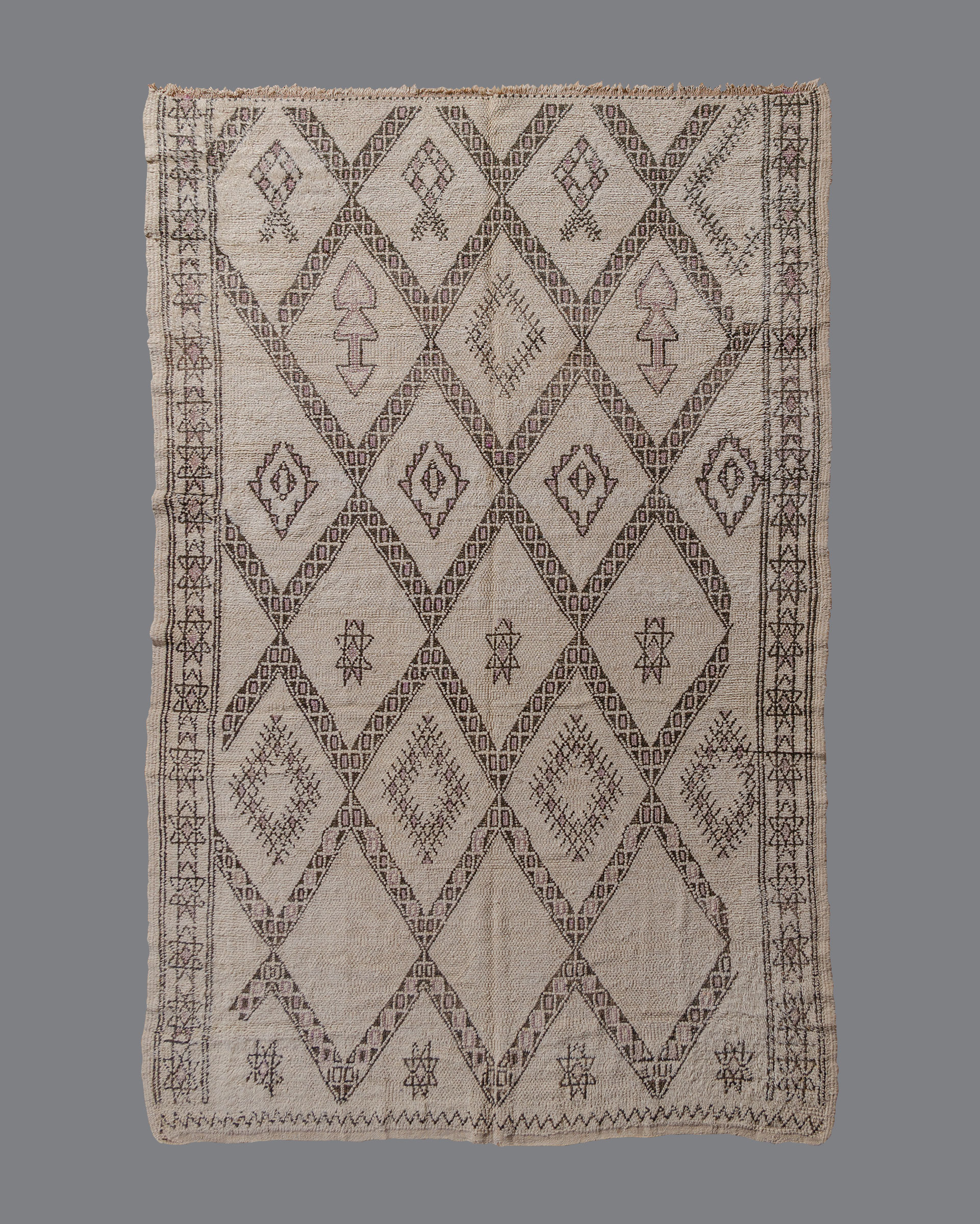 Vintage Moroccan Beni Ouarain Carpet BO_212