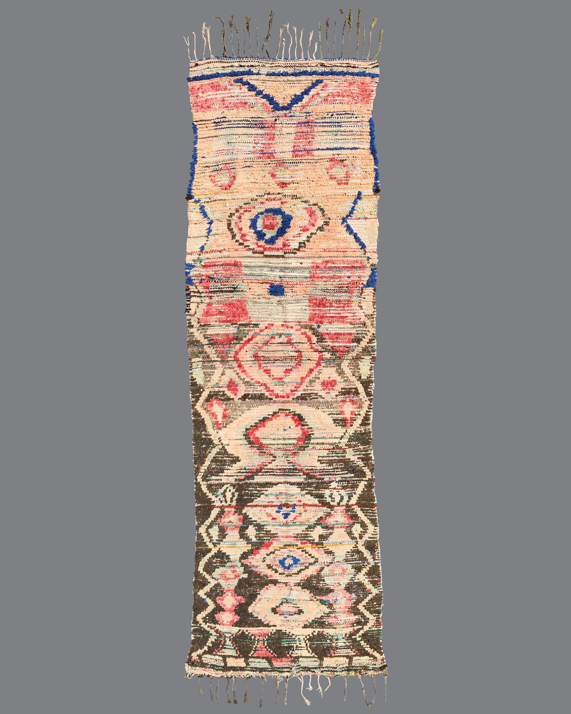 Vintage Moroccan Boucherouite Carpet BU08