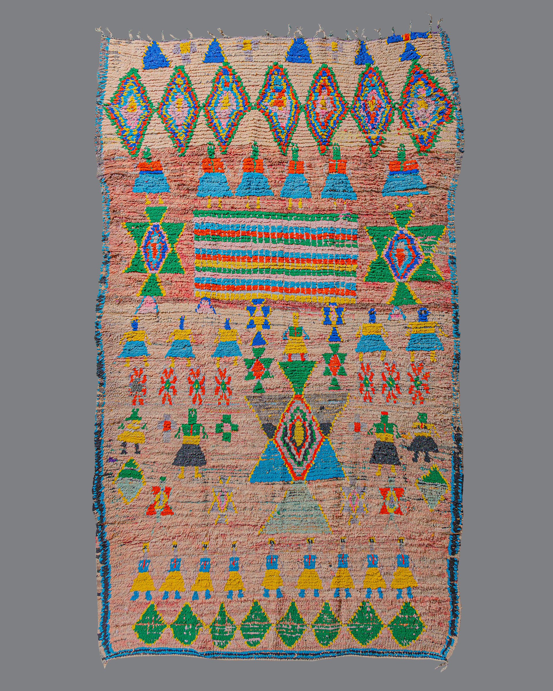 Vintage Moroccan Boujad Carpet BJ_140