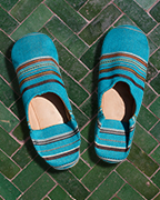 Moroccan Babouches Babouches_Point_Cyan