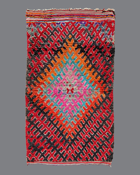 Vintage Moroccan Aït Bou Ichaouen Carpet TS10