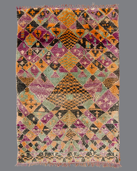 Vintage Moroccan Aït Bou Ichaouen Carpet TS28