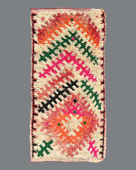 Vintage Moroccan Aït Bou Ichaouen Carpet TS33