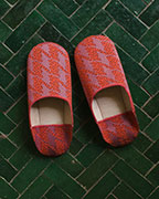 Moroccan Babouches Babouches_Repeat_Classic_Houndstooth_Watermelon