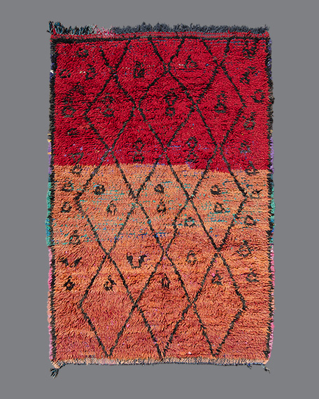 Vintage Moroccan Beni M'Rirt Carpet BR10