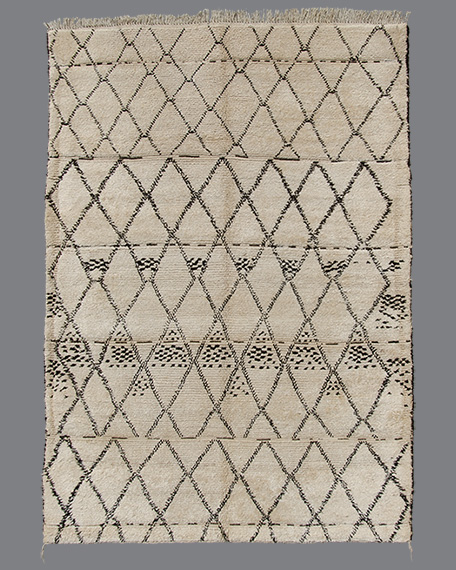Vintage Moroccan Beni Ouarain Carpet BO_103