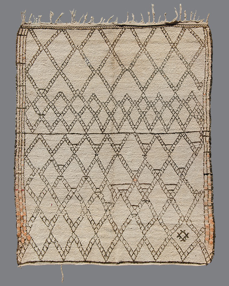Vintage Moroccan Beni Ouarain Carpet BO_119