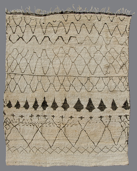 Vintage Moroccan Beni Ouarain Carpet BO_125