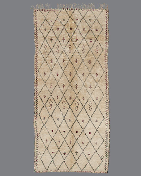 Vintage Moroccan Beni Ouarain Carpet BO_130