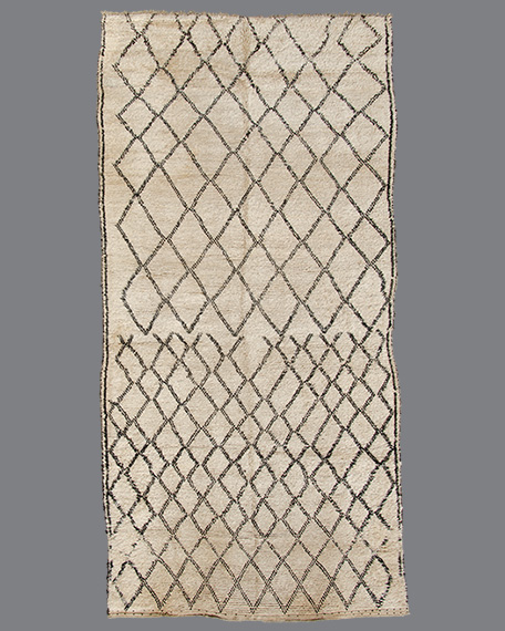 Vintage Moroccan Beni Ouarain Carpet BO65