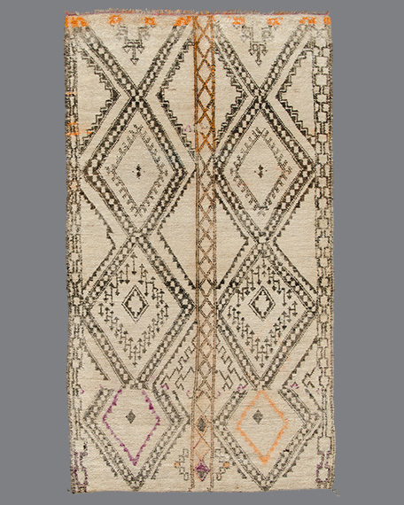 Vintage Moroccan Beni Ouarain Carpet BO68