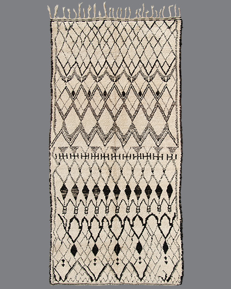 Vintage Moroccan Beni Ouarain Carpet BO82