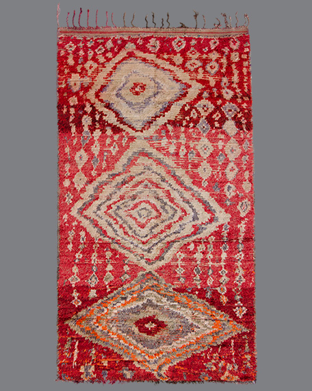 Vintage Moroccan Boujad Carpet BJ04