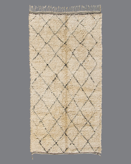 Vintage Moroccan Beni Ouarain Carpet BO46