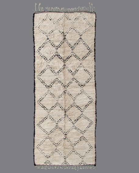 Vintage Moroccan Beni Ouarain Carpet BO53