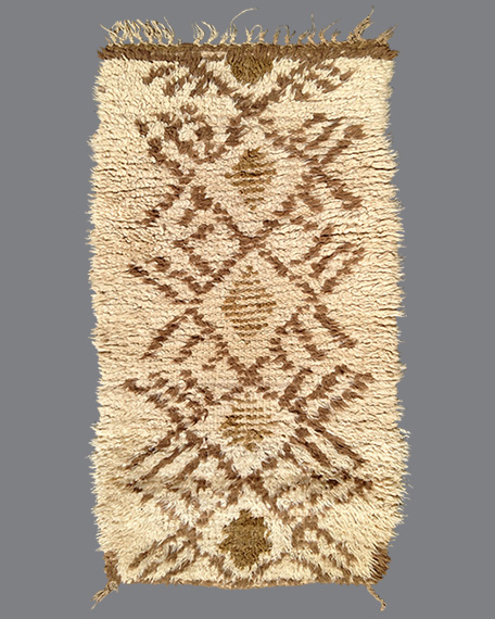 Vintage Moroccan Beni Ouarain Carpet BO71