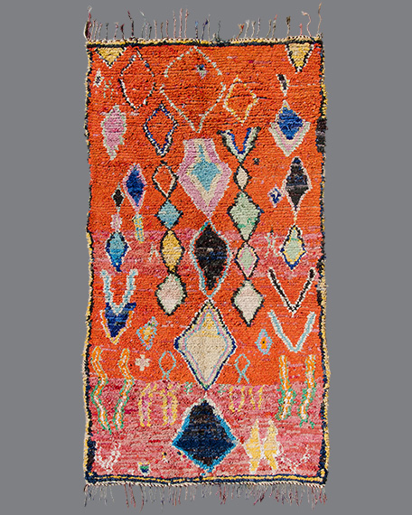 Vintage Moroccan Boucherouite Carpet BU06