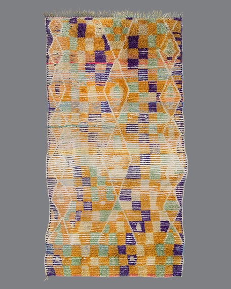Vintage Moroccan Boucherouite Carpet BU04