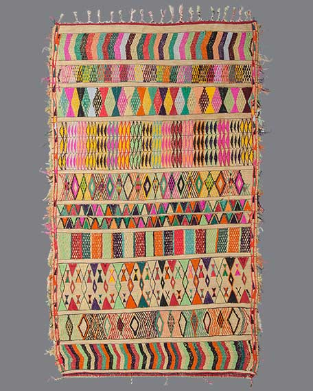 Vintage Moroccan Hassira Carpet HS02