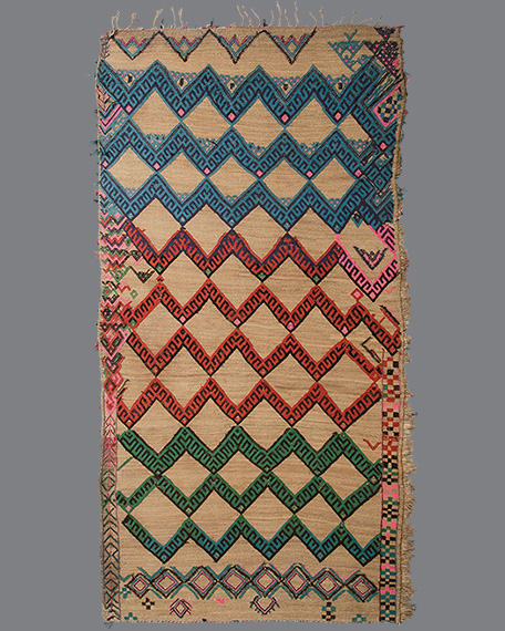 Vintage Moroccan Hassira Carpet HS04