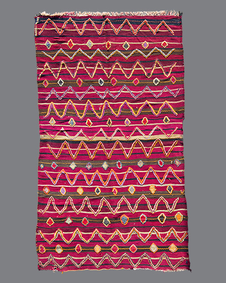 Vintage Moroccan Aït Bou Ichaouen Carpet TS11